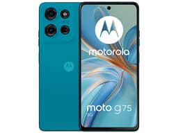 Smartphone Motorola Moto G75: Procesador Snapdragon 6 Gen 3 (Hasta 2.2 GHz), Memoria RAM de 8GB, Almacenamiento de 256GB, Pantalla LED Multi-Touch de 6.78", Bluetooth, Wi-Fi, 5G, Cámara Principal de 50MP, Android 14, Color Azul. - imagen 1