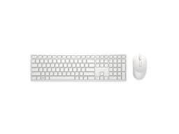 Kit de Teclado y Mouse Inalámbrico DELL Pro KM5221W, Receptor USB, Color Blanco. - imagen 1