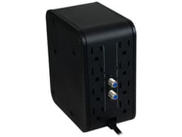 Regulador CDP R2C-AVR1008 de 1000VA / 500W con 8 Tomas NEMA 5-15R, AVR automático, Protección sobrecarga, Indicadores LED. Color Negro/Blanco. - imagen 2