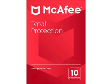 Antivirus McAfee Total Protection, 10 dispositivos, 1 Año.
