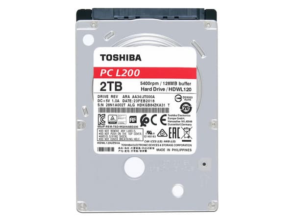 Disco Duro para Laptop de 2TB, 5400 RPM, SATA III(6.0 Gb/s), 2.5".