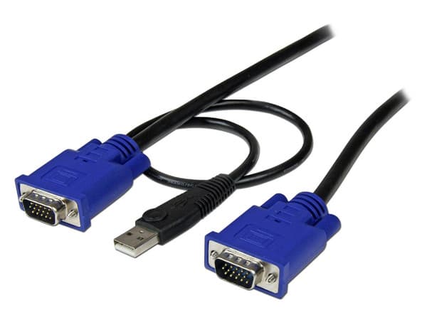 Cable Ultra Delgado KVM VGA/USB (M-M), 3.0 m