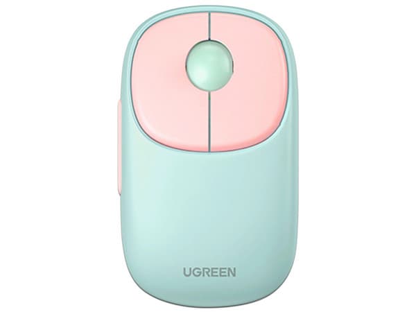 Mouse inalámbrico UGREEN FUN+ recargable, hasta 4000dpi. Color Rosa.