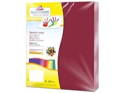 Papel cortado Eurocolors EC0098 tamaño Carta, 100 piezas. Color Vino. - imagen 1