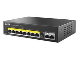 Switch Netis P110C de 8 puertos PoE 10/100Mbps y 2 puertos Uplink 10/100Mbps, 120W. Color Negro. - imagen 2
