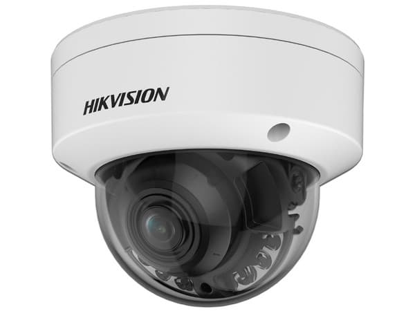Cámara IP Tipo Domo Hikvision DS-2CD3746G2HT-LIZSU de 4MP (2688 x 1520), Lente de 2.7mm, IR hasta 40m, IP67, Color Blanco.