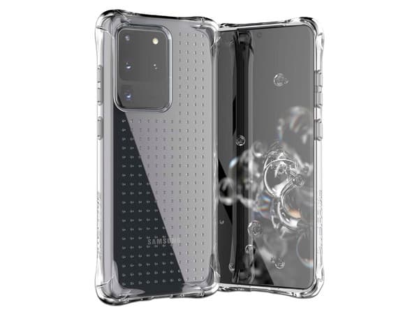 Funda de Uso Rudo Ballistic Jewel para Samsung S20, Color Transparente.
