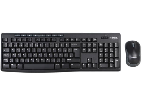 Teclado y Mouse inalámbricos Logitech Wireless Combo MK270, USB. Color Negro. (Versión en Español).