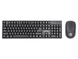 Kit de Teclado y Mouse Óptico Manhattan 178990, Receptor USB, Color Negro. - imagen 1