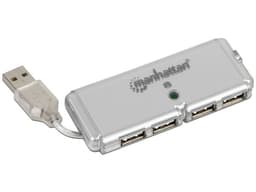 Hub USB Manhattan de 4 Puertos (Convierte 1 puerto USB en 4). - imagen 3