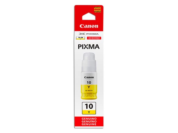Botella de tinta Canon GI-10Y, Amarillo, Modelo: 3393C001AA.