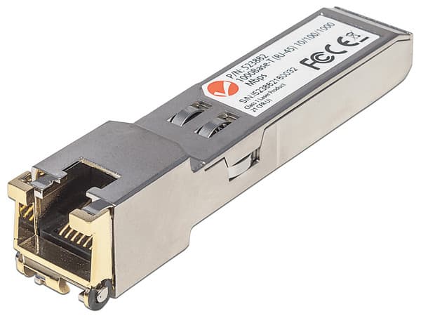 Módulo Transceptor de cobre Intellinet 523882, de SPF a RJ-45 (10/100/1000 Mbps).