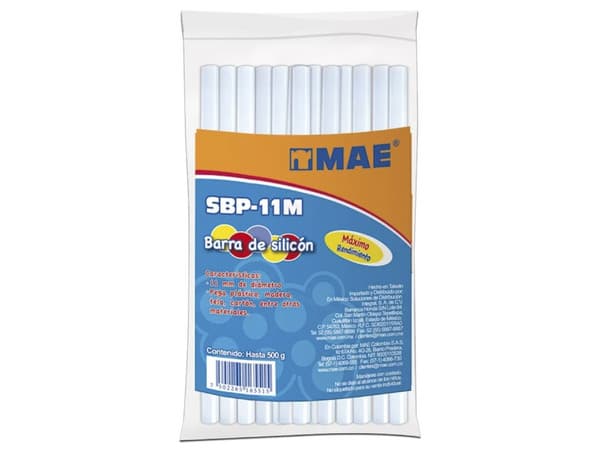 Barra de Silicon MAE Premium, Tamaño Grande, 11mm de diámetro, Bolsa de 1kg.