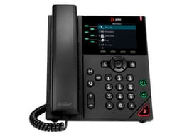 Teléfono IP Polycom VVX 350, Pantalla LCD de 3.5", 6 Lineas, Altavoz, Color Negro. - imagen 1