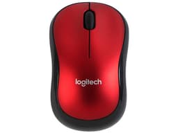 Mouse Óptico Inalámbrico Logitech M185, Hasta 1,000 dpi, USB, Color Negro/Rojo - imagen 2