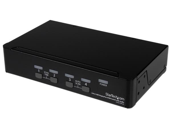 Conmutador Switch KVM StarTech de 4 puertos de video DisplayPort.