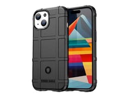 Funda protectora Tekku Rugged Shield para iPhone 15 Plus, Compatible con carga Inalámbrica, Color Negro. - imagen 1