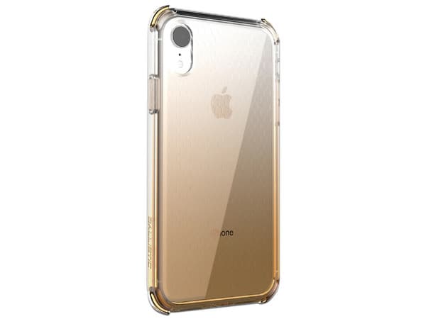 Funda BALLISTIC Jewel Spark para iPhone XR, uso rudo. Color Dorado.