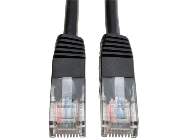 Cable de Red Tripplite Cat5e UTP, 30.5 cm. Color Negro.
