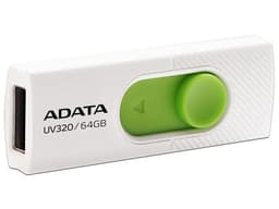 Unidad Flash USB 3.0 ADATA UV320 de 64GB. Color Blanco/Verde. - imagen 3