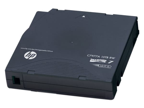 Cartucho de datos regrabable HP LTO-7 Ultrium de 6.25 TB.