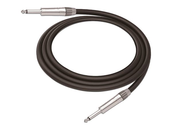 Cable de Audio Cosmiconn Mono (1/4) M-M, 3m, Color Negro.