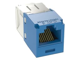 Conector Jack RJ45 Panduit Estilo TP, Mini-Com, Cat6, 8 posiciones y 8 cables, Color Azul. - imagen 1