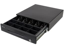 Cajón de dinero EC Line EC-CD-200M para punto de Venta con 8 separadores para monedas y 5 para billetes, RJ-11. Color Negro - imagen 2