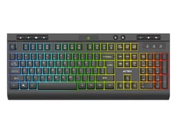 Teclado Alámbrico Led AUREAN PRO TA477G, Acteck Advanced Series, Iluminación LED, Color Negro. - imagen 1