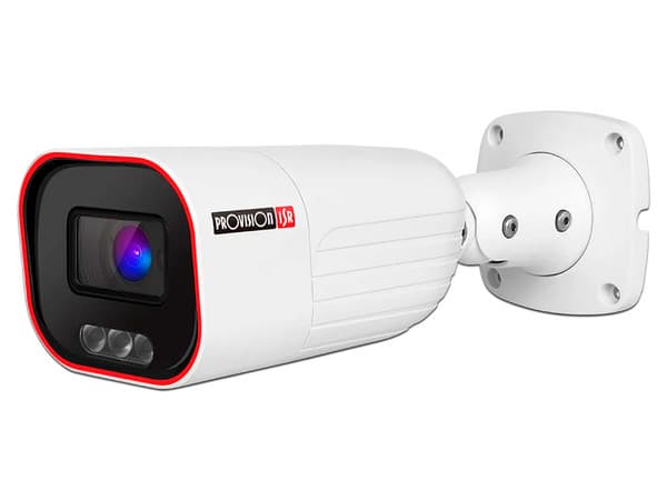 Cámara IP Provision ISR TW-320FR-MVF2 de 2MP (1920 x 1080), Lente de 7mm, Luz Blanca Hasta 10m, IP67, Color Blanco.