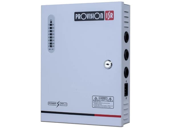 Fuente de Poder Centralizada Provision-ISR PR-12A16CH+ de 16 canales, 12V, 12A.