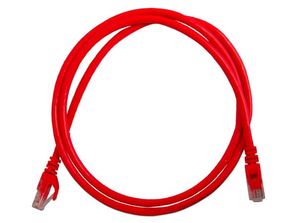 Cable de Red Enson PRO-II P6012R, RJ45 Cat6, longitud 1.2m. Color Rojo.
