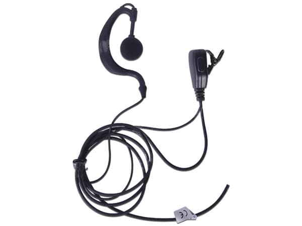 Micrófono de Solapa txPRO TXEHK04 Ajustable al oído para KENWOOD, Color Negro.