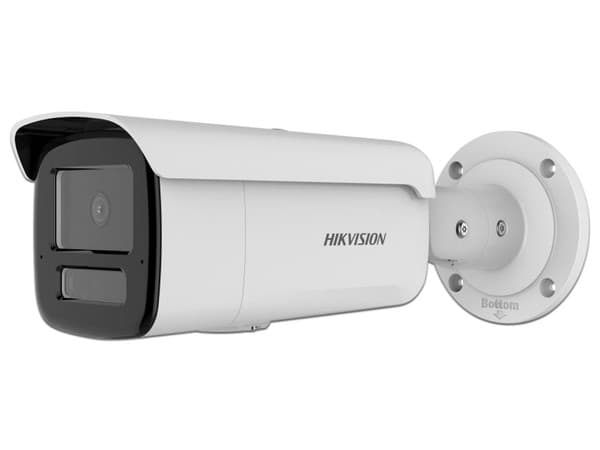 Cámara IP Tipo Bala Hikvision DS-2CD2T47G3-LIS2UY/SL de 4MP (2688 x 1520), Lente de 4mm, IR hasta 60m, IP67, Color Blanco.