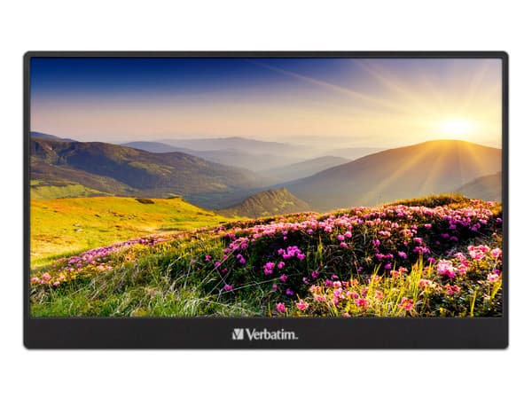 Monitor Portatil LED Verbatim PM14 de 14", Resolución 1920 x 1080 (Full HD 1080p), 6 ms, Color Negro.