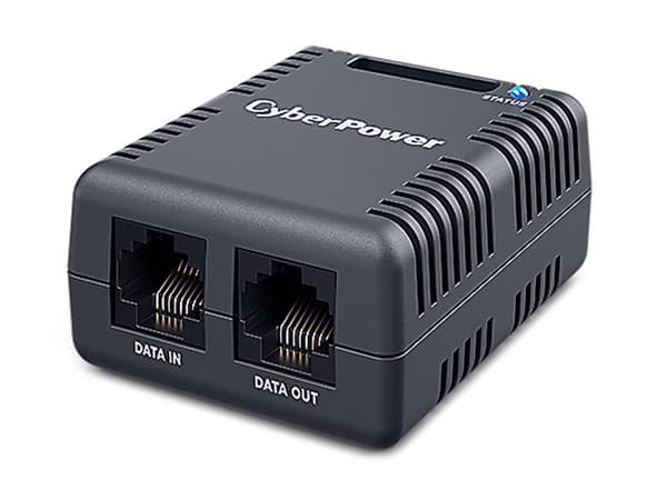 Tarjeta CyberPower SNEV001 para Monitoreo de Temperatura y Humedad, Compatible con Tarjetas RMCARD, 2 Puertos RJ-45, Color Gris.