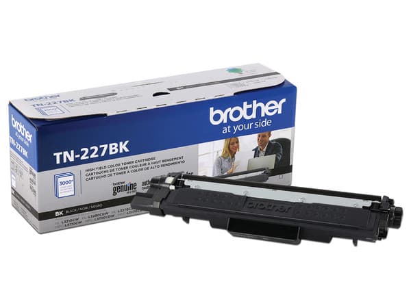 Cartucho de Tóner Brother Negro, Alto Rendimiento, Modelo: TN-227BK.