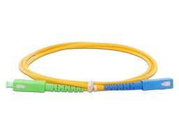 Jumper de Fibra Óptica LinkedPro LPSM3SCASCUS1, Monomodo, LC/APC - SC/UPC, 1m, Color Amarillo. - imagen 1