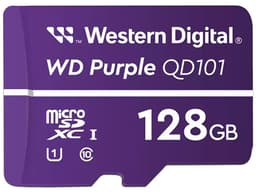 Memoria MicroSDXC Western Digital Purple SC QD101 de 128GB, UHS-I U1, Clase 10, para Cámaras de Seguridad. - imagen 1