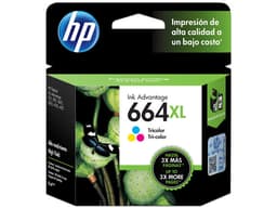 Cartucho de tinta HP 664XL Tricolor Original (F6V30AL). - imagen 1