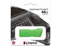 Unidad Flash USB 3.2 Kingston DataTraveler Exodia de 64GB, USB 3.2 Gen 1, Color Verde. - imagen 3