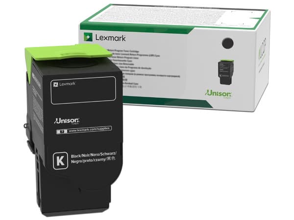 Cartucho de tóner Lexmark, Negro, Modelo: 78C40K0.