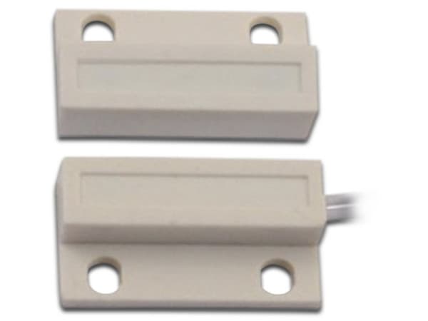 Sensor magnético Provision ISR MS-38A, para puertas y ventanas. Color Blanco.