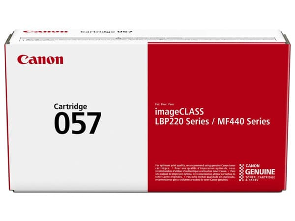 Cartucho de Tóner Canon 057, Alto Rendimiento, Modelo: 3009C001AA.