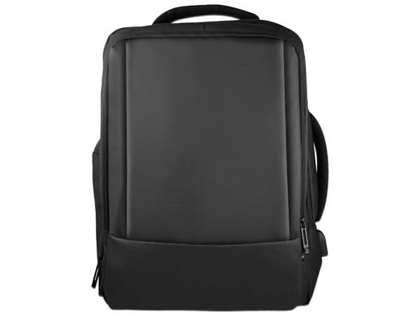 Mochila Perfect Choice Expandible para Laptop 15.6" Resistente al Agua, Color Negro.