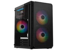 Gabinete Acteck Doom Pro Mesh GI730M, Micro-ATX, Mini-Tower, (Incluye Fuente de Poder de 600W), Color Negro. - imagen 1