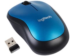 Mouse Óptico Inalámbrico Logitech M185, Hasta 1,000 dpi, USB, Color Azul/Negro. - imagen 1