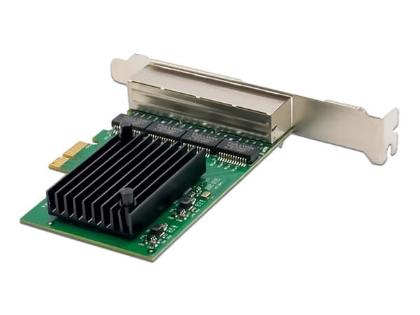 Tarjeta de Red X-Media XM-NA3840 con 4 puertos Gigabit 10/100/1000 Mbps, PCI Express.