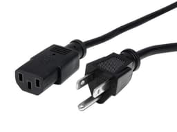 Cable de 3m de Alimentación Estándar para Computadora NEMA 5-15P a C13 Macho a Hembra - imagen 1