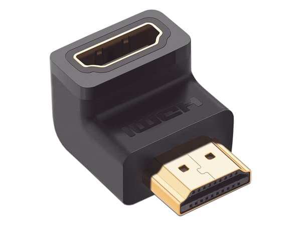 Adaptador UGREEN HDMI de 90 grados (M-H), Color Negro.
